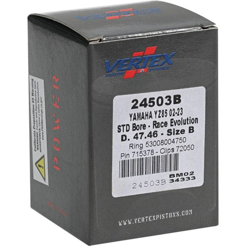Vertex Piston 02-24 Yamaha YZ 85 85cc Cast Race Evolution Piston Kit - 24503B