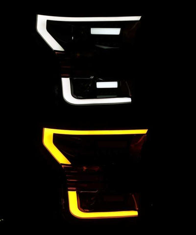 AlphaRex 15-17 Ford F-150 PRO-Series Proj Headlights Plank Style Gloss Blk w/Activ Light/Seq Signal - 880158