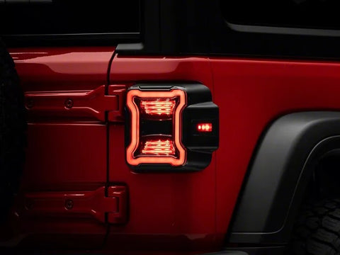 Raxiom 18-22 Jeep Wrangler JL LED Tail Lights- Black Housing (Smoked Lens) - J133942-JL