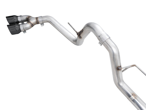 AWE 21+ Ford F150 Dual Side Exit Cat-Back Exhaust - 4.5in Diamond Black Tips *For Stock Y-Pipe Only - 3015-23059