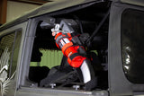 Fishbone Offroad Padded Roll Bar Red Fire Extinguisher Holder - FB55155