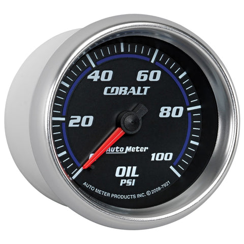 Autometer Cobalt 66mm 0-100 PSI Oil Pressure Gauge - 7921