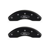 MGP 4 Caliper Covers Engraved Front 2015/Mustang Engraved Rear 2015/Bar & Pony Black fnsh silver ch - 10201SMB2BK