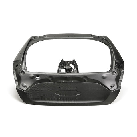 Seibon 2017+ Honda Civic Type R Hatchback OEM Dry Carbon Fiber Trunk Lid - TL17HDCVRHB-DRY