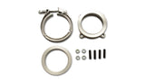 Vibrant GT Series Turbo Adapter 3in 4 Bolt to 3in V-Band Flange w/ V-Band & V-Band Clamp - 11742