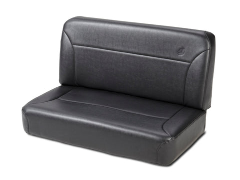 Bestop Back Seat - 55-83 Jeep Cj5 Rear Trailmax II Fixed (All Vinyl Black Crush) - 39437-01