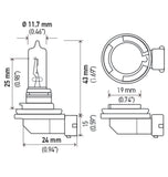 Hella Optilux H9 12V/100W XB Xenon White Bulb (pair) - H71070792