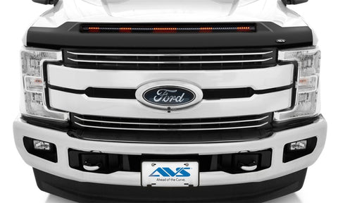 AVS 17-22 Ford F-250/F-350/F-450/F-550 Super Duty Low Profile Aeroskin Lightshield Pro - Black - 953135