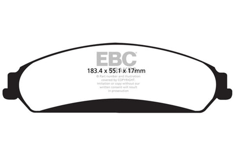 EBC 11+ Chrysler 300C 5.7 Yellowstuff Front Brake Pads - DP42139R
