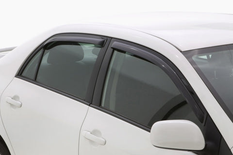 AVS 09-13 Toyota Corolla Ventvisor In-Channel Front & Rear Window Deflectors 4pc - Smoke - 194073