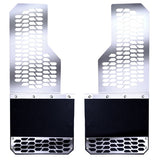 Putco 11-16 Ford SuperDuty Dually - (Fits Rear) - Set of 2 Mud Skins - Polished SS w/ Hex Shield - 78055