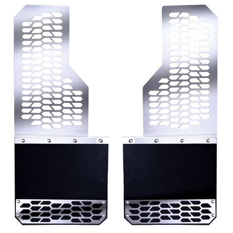 Putco 2020 Chevy Silv/Sierra HD - (Front/Rear) - Set of 2 Mud Skins - Polished SS w/ Hex Shield - 78020