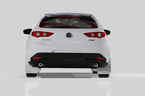 Rally Armor 19-26 Mazda3 Hatchback Black UR Mud Flap w/Dark Grey Logo - MF61-UR-BLK/DGRY