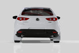 Rally Armor 19-26 Mazda3 Hatchback Black UR Mud Flap w/Red Logo - MF61-UR-BLK/RD