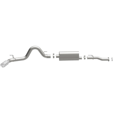 MagnaFlow Cat-Back 2016 Toyota Tacoma 3.5L V6 SS 3in Single Pass Side Exit Rear 4in Tip - 19291