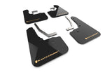Rally Armor 2026 Subaru Forester Wilderness Black UR Mud Flap w/ Wild Orange Logo - MF152-UR-BLK-WOR