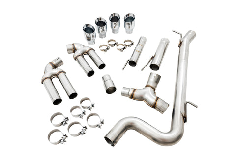 AWE Tuning Audi 8V S3 Track Edition Exhaust w/Chrome Silver Tips 102mm - 3015-42142