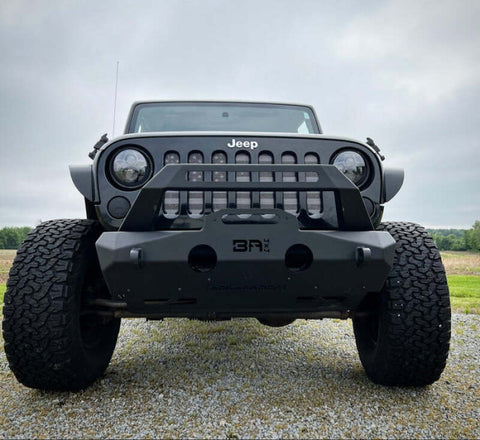 Body Armor 4x4 07-22 Jeep Wrangler JK/JL & Gladiator JT Orion Stubby Front Bumper - JP-19535