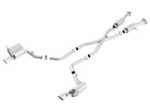 Borla 2015 Jeep Grand Cherokee SRT8 S-Type Dual Round Rolled Exit Catback Exhaust - 140632