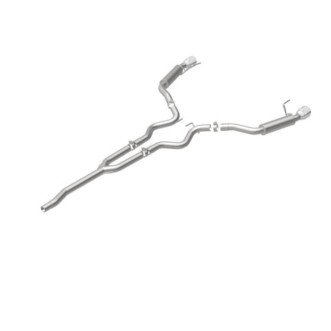 MagnaFlow Cat-Back 15-16 Ford Mustang 2.3L L4 Competition SS 3in Dual Split Rear 4.5in Black Tips - 19256