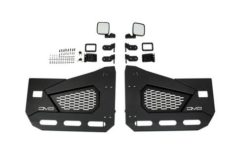 DV8 Offroad 18-22 Jeep Wrangler JL/JT Spec Series Half Doors - Front Set - HDJL-02F