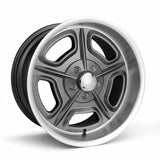 Race Star 92 Drag Star Bracket Racer Cap Short Plastic w/Medallion & Screws - Plated - Metallic Gray - 615-5096-G1