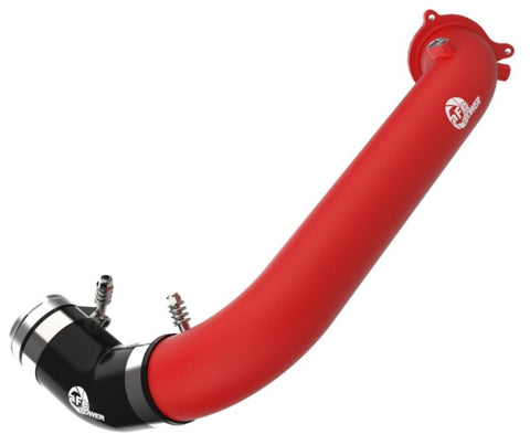 aFe BladeRunner Red 2-3/4in Aluminum Charge Pipe 2021 Toyota Supra GR (A90) I4-2.0L (t) B48 - 46-20488-R