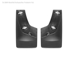 WeatherTech 07-13 GMC Sierra No Drill Mudflaps - Black - 120011