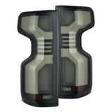 AlphaRex 19-24 Chevy Silverado 1500 / 20-24 2500HD/3500HD LUXX-Series LED Tail Lights Black - 620088