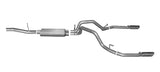 Gibson 10-13 GMC Sierra 1500 SLE 4.8L 2.25in Cat-Back Dual Split Exhaust - Stainless - 65654