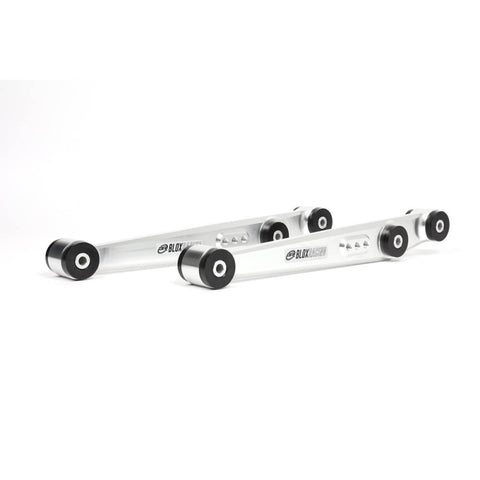 BLOX Racing V2 Billet Rear Lower Control Arms Poly Bushings 96-00 Honda Civic - Raw - BXSS-21204-RAW-V2