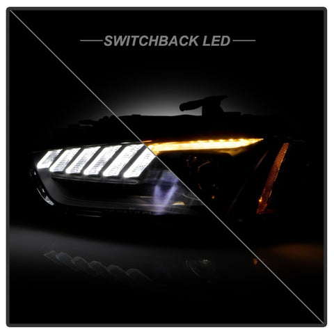 Spyder 13-16 Audi A4/S4 Halogen Model Only Projector Headlights - Black PRO-YD-AA413HALSI-BK - 5088321