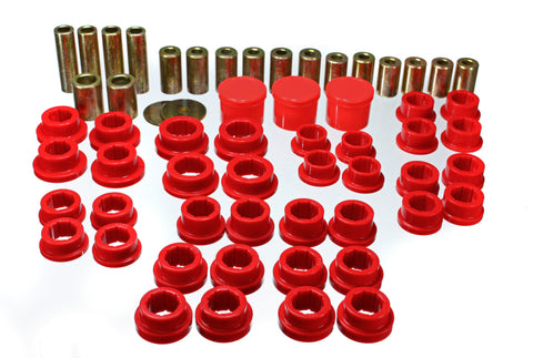 Energy Suspension 02-09 350Z / 03-07 Infiniti G35 Coupe Red Rear Control Arm Bushing Set - 7.3122R
