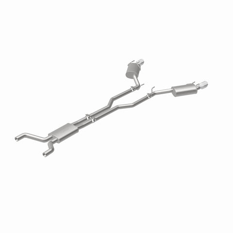 MagnaFlow Cat-Back Stainless Dual Split Rear Exit 4in Polished Tips 11-15 Chevy Camaro 3.6L V6 - 15353