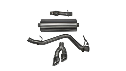 Corsa 14 GMC Sierra/Chevy Silv 1500 Reg. Cab/Std. Bed 5.3L V8 Polished Sport Single Side CB Exhaust - 14871