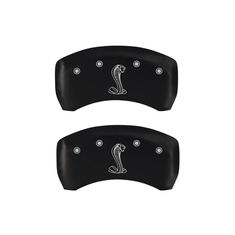 MGP Rear set 2 Caliper Covers Engraved Rear Tiffany Snake Red finish silver ch - 10203RSNKRD