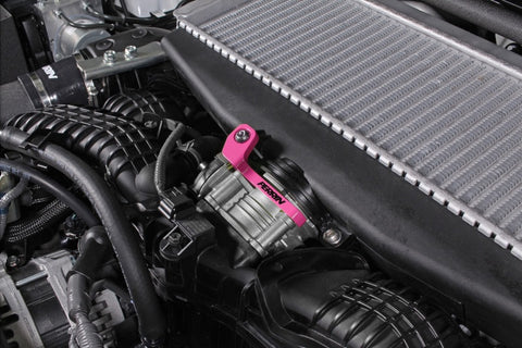 PERRIN 2022+ Subaru WRX/19-23 Ascent/Legacy/Outback Top Mount Intercooler Bracket - Hyper Pink - PSP-ITR-331HP