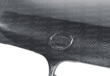 Seibon 02-05 BMW 3 Series 4dr E46 (Manuf Date 7/02-7/06 Models Only) OEM-Style Carbon Fiber Hood - HD0205BMWE464D-OE