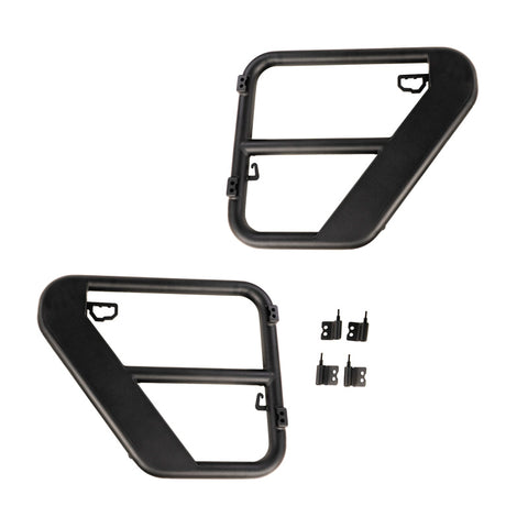 Rugged Ridge Fortis Tube Doors Rear 07-18 Jeep Wrangler JK 4-Dr - 11509.32