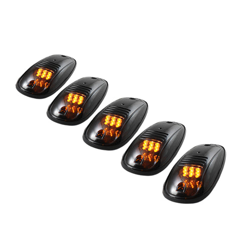 xTune 5 pcs Roof Cab Marker Parking Running Lights Smoked ACC-011 - 5028198