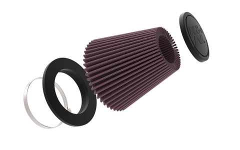 K&N Universal Clamp-On Air Filter 6in Base x 3.5in Top x 6.3125in H - RU-5296