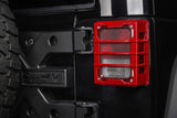 Rugged Ridge 07-18 Jeep Wrangler JK Red Elite Tail Light Guards - 11226.06
