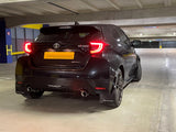 Rally Armor 20-26 Toyota GR Yaris Black Mud Flap w/White Logo - MF74-UR-BLK/WH