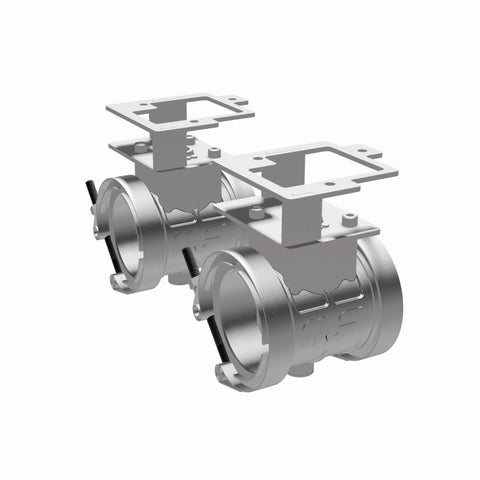 MagnaFlow 2018 Ford Mustang V8-5.0LGAS Exhaust Acc - 2.5in ID/OD - 304SS - Integrated V-Band Flanges - 10805