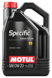 Motul 5L Specific 508 0W20 Oil - Acea A1/B1 / VW 508.00/509.00 / Porsche C20 - 107384