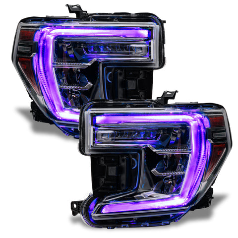 Oracle 19-21 GMC Sierra 1500 RGB+W Headlight DRL Kit - ColorSHIFT w/ BC1 Controller - 1287-335