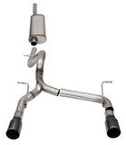 Corsa 18-21 Jeep Wrangler JLU 3.6L 2.75in Sport Cat-Back Exhaust w/ 4in Black Tips - 21124BLK
