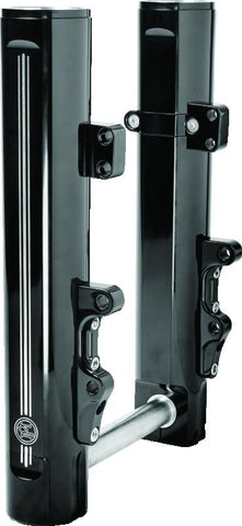 Performance Machine Dyna and M8 Softail Lower Leg Assembly 49mm - Contrast Cut - 0208-2177-BM