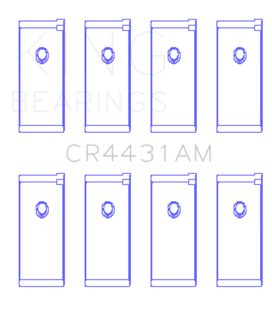 King Nissan (Size STD) Rod Bearing Set - CR4431AM