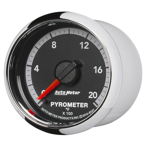 Autometer Gen4 Dodge Factory Match 52.4mm Full Sweep Electronic 0-2000 Deg F EGT/Pyrometer Gauge - 8547